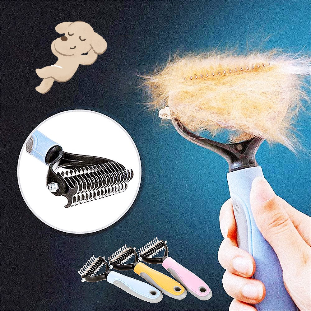 ShedSweep-Stainless Double-sided Dematting Grooming Shedding Tools