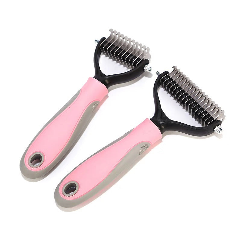 ShedSweep-Stainless Double-sided Dematting Grooming Shedding Tools
